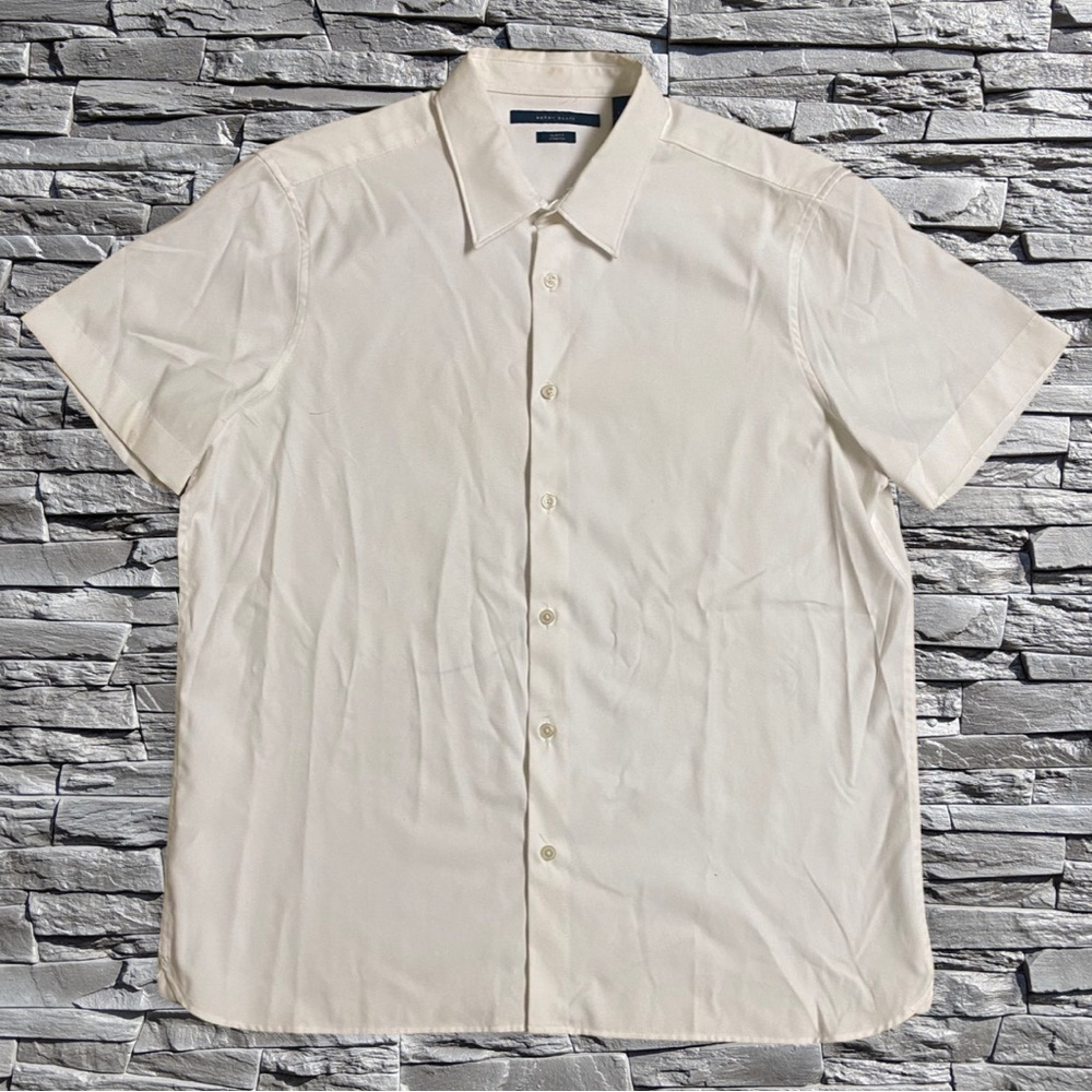 Perry Ellis Button Up White Size XL